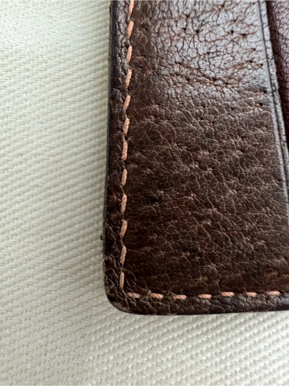 Gucci Beige & Brown Monogram Card Holder
